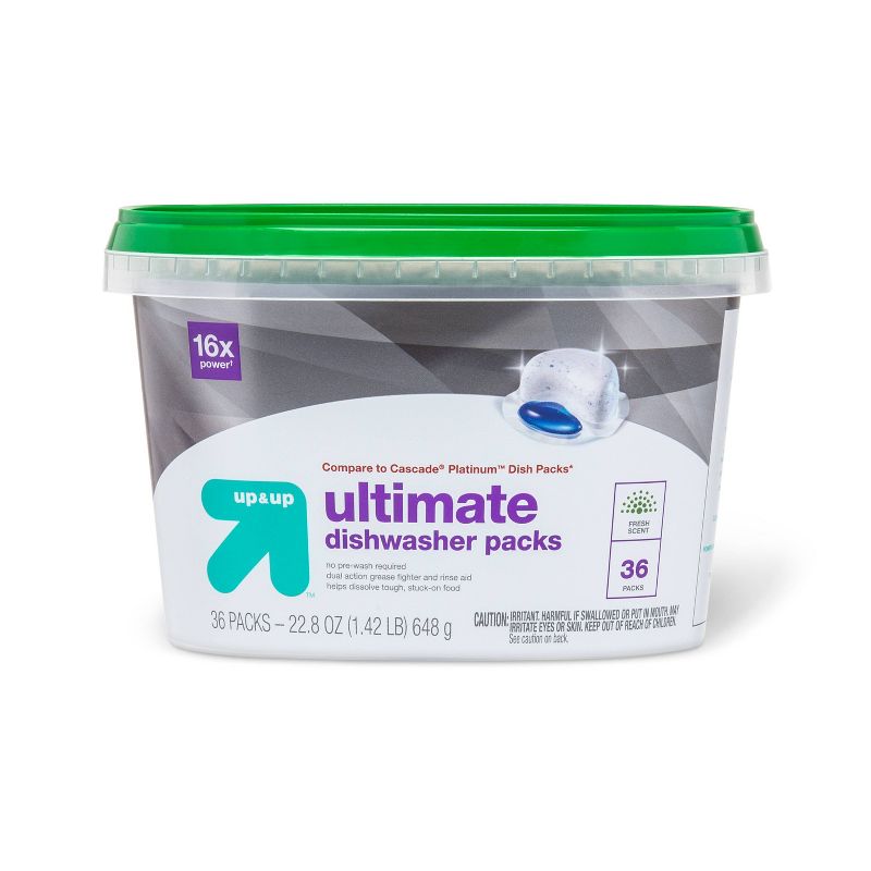 Fresh Scent Ultimate Dishwasher Packs - 22.8oz/36ct - up &#38; up&#8482;, 1 of 5
