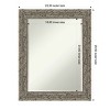 Amanti Art Attic Aged Half-Inch-Bevel Wood Framed Bathroom Vanity Wall Mirror - 3 of 4