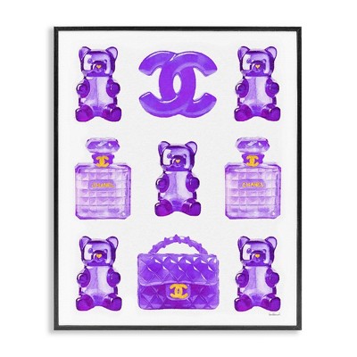 Stupell Industries Purple Glam Gummy Candy, 24" x 30"