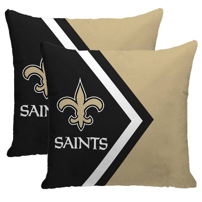 NFL New Orleans Saints Side Arrow Poly Span Throw Pillow - 2pk