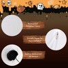 Costway 4' Halloween Inflatable Ghost Holding Pumpkin Blow up Holiday Decor w/LED Lights - 4 of 4