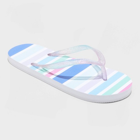 Kids' Sam Flip Flop Sandals - Cat & Jack™ Blue Xl : Target