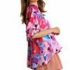 Women's Floral Print 3/4 Sleeve Top - umgee - 2 of 4