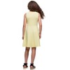 Girls Sleeveless Knee Length Fit and Flare Dress - 24sevenKid™ - 3 of 4