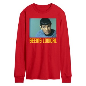 Men's - Star Trek - Spoc Seems Logical Long Sleeve Graphic T-Shirt - 1 of 3