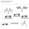 Lambs & Ivy Little Racer Car/Transportation Blue/Taupe Wall Decals/Stickers - 2 of 4
