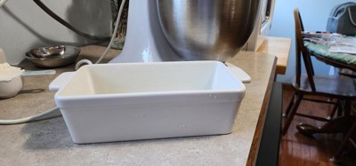 2pc Stoneware Bread Loaf Pan & Lid Cream/Clay - Hearth & Hand™ with Magnolia