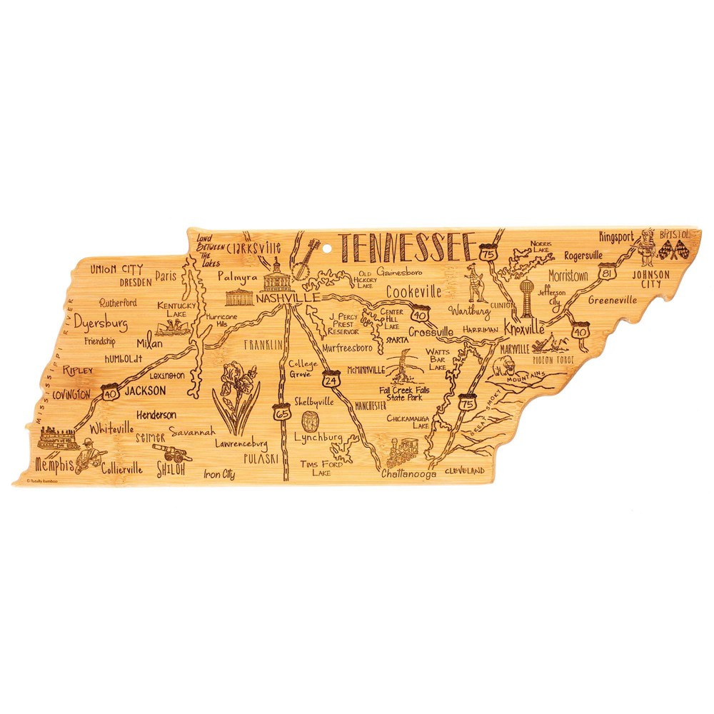 Totally Bamboo Destination Tennessee Serving and Cutting Board