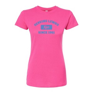 Women's - Barbie - Ken Serving Lewks Since 1961 Fitted Graphic T-Shirt - 1 of 2