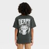 Boys' KPOP Demon Hunters Derpy Oversized T-Shirt - Charcoal Gray - 3 of 4