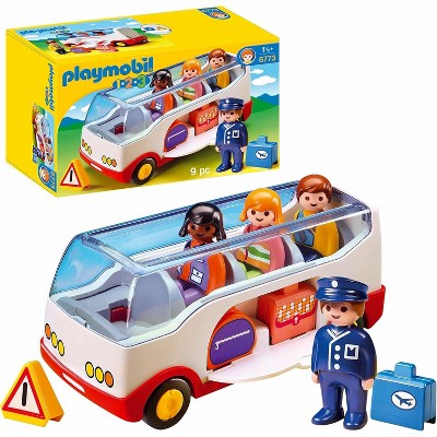 Playmobil 1.2.3 Airport Shuttle Bus