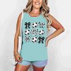 Simply Sage Market Soccer Ball Bows Garment Dyed Tank - 2 of 3