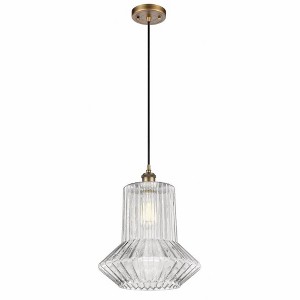Springwater - 1 Light Cord Hung Mini Pendant In Industrial Style-14 Inches Tall and 12 Inches Wide - 1 of 1