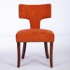 Modern Dining Chairs Set of 2, Upholstered Accent Chairs Kitchen Chairs with Curved Backrest and Copper Nails -Frevyn - 4 of 4