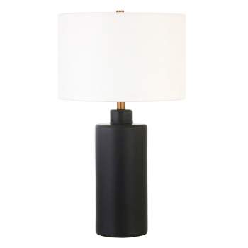 Hampton & Thyme 25" Tall Ceramic Table Lamp with Fabric Shade