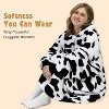 Catalonia Women's Casual Blanket Hoodie Sweatshirt, Cozy Fleece Blanket Pullover Sweater with front Pocket, Clothing Cozy Gift for Wife Woman - 3 of 4