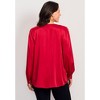 Avenue Chain Detail Satin Top - 3 of 4