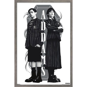 Trends International Wednesday: Season 2 (2025) - Addams Siblings Framed Wall Poster Prints - 1 of 4