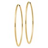 Black Bow Jewelry 1.5mm x 52mm 14k Yellow Gold Polished Round Endless Hoop Earrings - 2 of 4