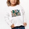 The Juniper Shop Big Brother Checkered Toddler Graphic Sweatshirt - 2 of 2
