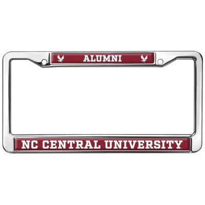 North Carolina Central Alumni Logo Full Size Standard License Plate Metal Frame