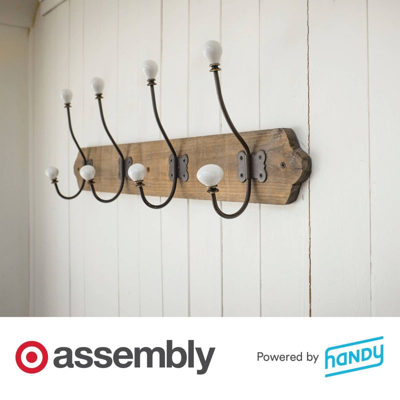 Coat Rack Assembly powered by Handy, 1 of 2