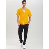 INSPIRE CHIC Men's Solid Color Zip Up Short Sleeve Hoodies Sweatshirt - 2 of 4