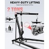 2-Ton Folding Engine Hoist with Lever, Hydraulic Shop Crane with 6 Swivel Wheels & Adjustable Boom (0.5T-2T), Heavy-Duty Cherry Picker for Garage - 3 of 4