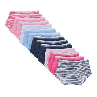 Qty 1 pkg) Hanes Girls 4pk Hipster Period Underwear Colors May Vary Size 14