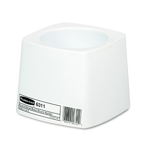 Rubbermaid Commercial FG631100WHT Commercial-Grade Toilet Bowl Brush Holder - White - 1 of 4