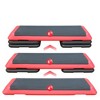 BestParts Adjustable Aerobic Step w/4 Risers - 3 Heights (4/6/8"), Non-Slip HDPE Platform, Red - 4 of 4