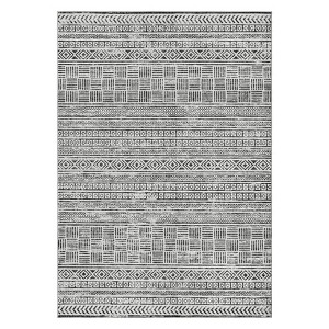 Textured Design Boho Living Room Low-Pile Area Rug Non Slip Soft Print Bedroom Rug Stain Resistant Playroom Carpet Office - 1 of 4
