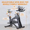 Exercise Bike for home, Indoor Cycling Bike Stationary, Quiet Magnetic Workout Bike with Comfortable Seat Cushion, 330LB Capacity, Digital Display - 3 of 4