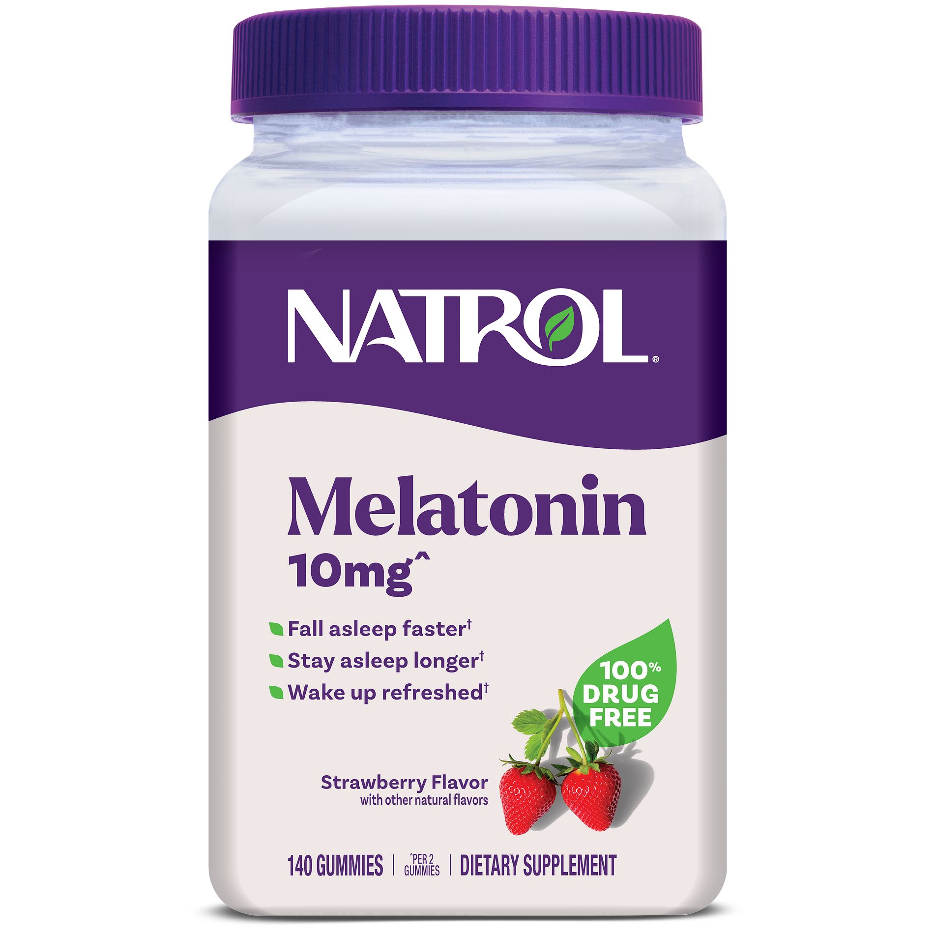 Natrol Melatonin 10mg Sleep Aid Gummies - Strawberry - 140ct