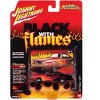 1974 Pontiac GTO Black and Red with Flame Graphics "Black with Flames" Series 1/64 Diecast Model Cars by Johnny Lightning - 4 of 4