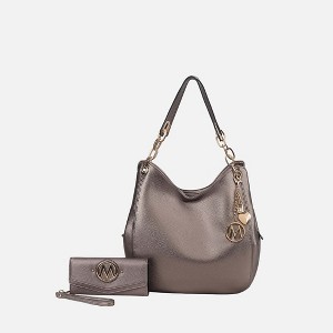MKF Collection Ashley Vegan Leather Women’s Hobo Shoulder Bag with Wristlet Wallet by Mia K - 1 of 4