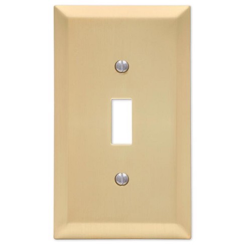 Amerelle Century Satin Brass Brass 1 Gang Stamped Steel Toggle Wall ...