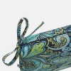 2pk Outdoor Square Edge Seat Cushion Set - Navy/Turqouise/Paisley - Pillow Perfect: Weather-Resistant with Ties, Zippered - 2 of 4