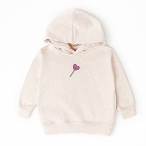 Embroidered Heart Lollipop - Toddler Hoodie - 1 of 4