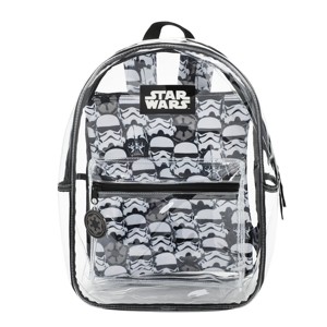 Star Wars Stormtrooper Clear PVC 16.5" Backpack - 1 of 4