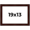 PosterPalooza | Distressed Brown Picture Frame - UV Acrylic, Backing Board, Hanging Hardware Included - 2 of 4
