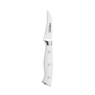 Cuisinart Classic 15pc White Triple Rivet Knife Block Set - High Carbon Stainless Steel, Ergonomic Handle