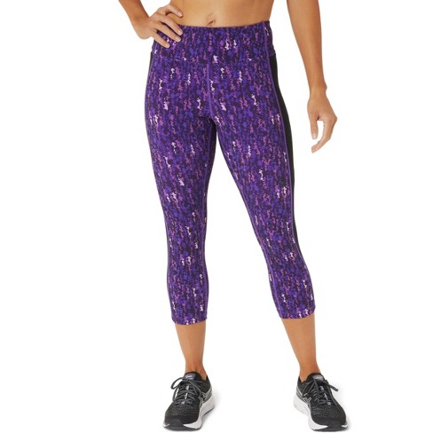 Asics Women's Kate Pocket Capri Running Apparel, Xl, Japan Brushed  Orchid/performance Black : Target