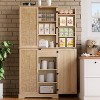 Nasitip 72'' Tall Kitchen Pantry Cabinet,Farmhouse Storage Cabinet with Drawer and 8 Door Shelves, Cupboard-Sideboard Buffet Cabinet for Home - 2 of 4
