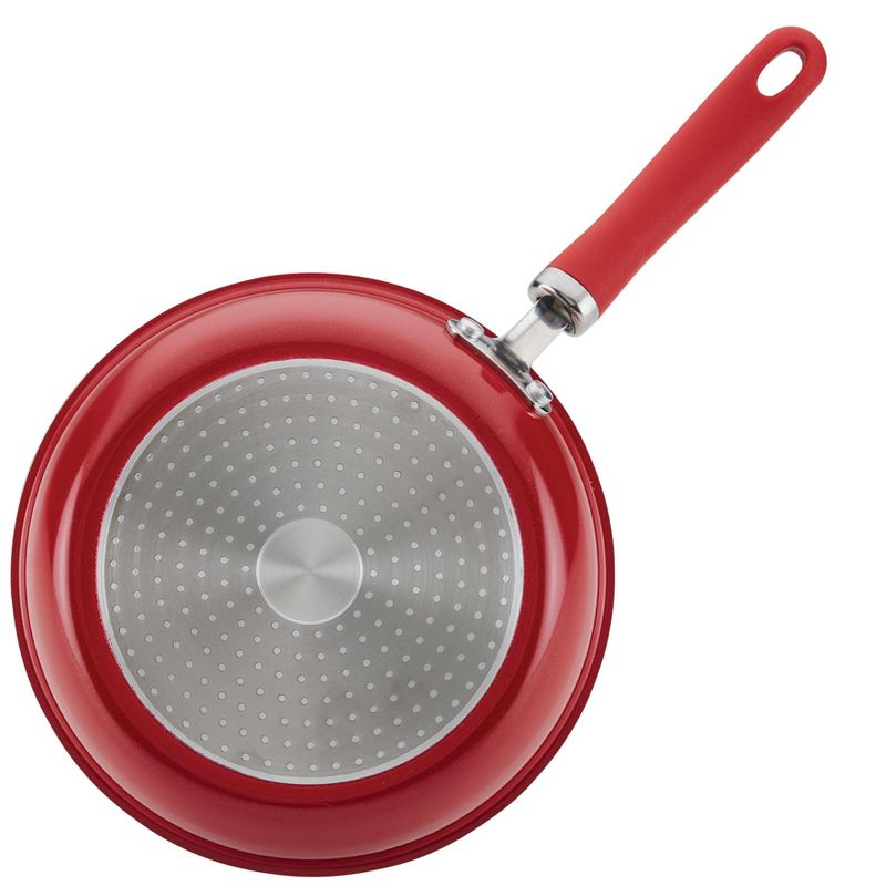 Rachael Ray Create Delicious 2pc Aluminum Nonstick Skillets Red, 4 of 7