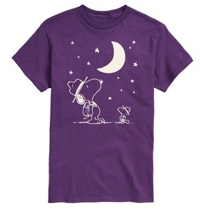 Men's - Peanuts - Star Gazing Short Sleeve Graphic T-Shirt - 1 of 4