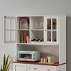 Kitchen Pantry Storage Cabinet, Modern Buffet Cabinet with Hutch - 4 of 4