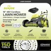 Sun Joe Walk-Behind Cordless Push Lawn Mower with Brushless Motor, 24V-X2-16LM - 2 of 4