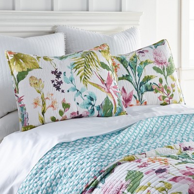 Malana King White Cotton Reversible Quilt Set