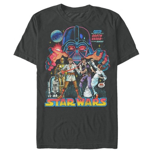 Men's Star Wars A New Hope Comic Book Cover T-shirt : Target